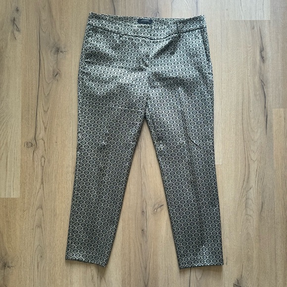 Ann Taylor Pants - Ann Taylor Brocade Cropped Pants